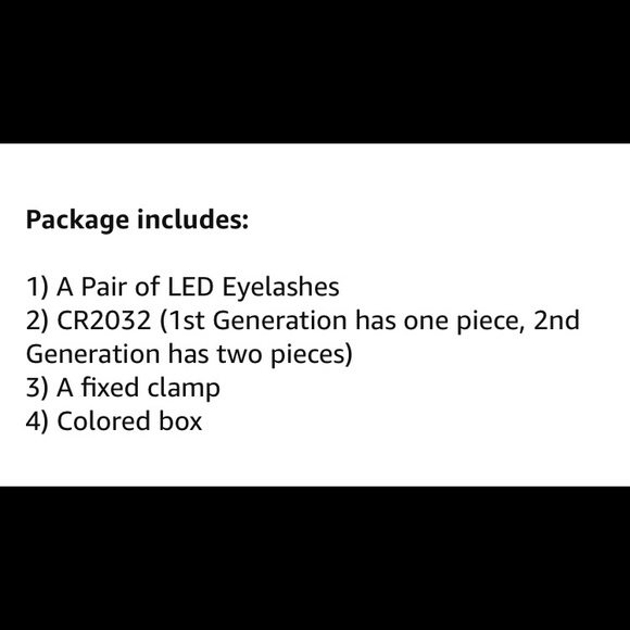 NRFP LED Flashing Eye Lashes Sound Control Unisex - Picture 12 of 13